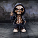 Flip the Bird a Bold and Rebellious Street Art Inspired Reaper Figurine 25cm 7