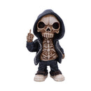 Flip the Bird a Bold and Rebellious Street Art Inspired Reaper Figurine 25cm