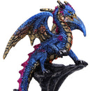 Den Defender Blue Guardian Dragon Figurine with Eggs 10.5cm 5