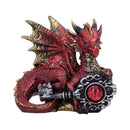 Keeper of the Key Red a Dragon Guardian Figurine 9cm
