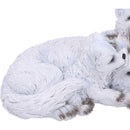 Winter Warmth Cuddling Wolf Puo Figurine 15cm 6