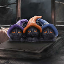 Trio of Mischief Witches Cats Figurine 20cm 7