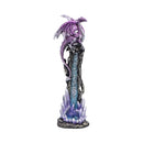 Mythic Crystal Dragon Incense Stick Holder 27cm