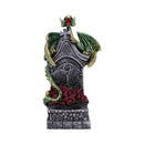 Light of the Dragon Green Ornamental Tealight Holder 16cm