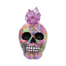 Psychedelic Crystal Skull with Light Up Mohawk 17cm 2