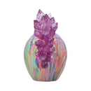 Psychedelic Crystal Skull with Light Up Mohawk 17cm 3