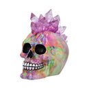 Psychedelic Crystal Skull with Light Up Mohawk 17cm 4
