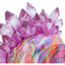 Psychedelic Crystal Skull with Light Up Mohawk 17cm 6