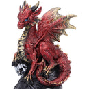 Vermillion Rune Protector Red Dragon Resin Figure 9.5cm 5
