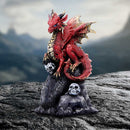 Vermillion Rune Protector Red Dragon Resin Figure 9.5cm 7