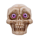 Eyes Wide Open Pink Decorative Resin Skull 8.7cm 2