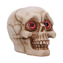 Eyes Wide Open Red Decorative Resin Skull 8.7cm 1