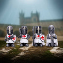 Knights in Shining Armour White Display of 24 Pieces 8