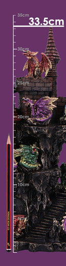 Dragon Castle Display 36 Piece with LED Light 25cm 8