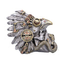 Cogwork Chief Steampunk Feather Skull 15.7cm 4