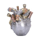 Cardiac Cranium Steampunk Silver Skull 17.5cm 3