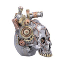 Cardiac Cranium Steampunk Silver Skull 17.5cm 4