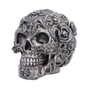 Gilded Memento Gothic Skull Figurine 12.2cm 2