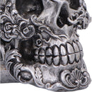 Gilded Memento Gothic Skull Figurine 12.2cm 5
