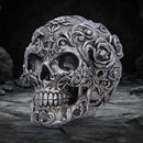 Gilded Memento Gothic Skull Figurine 12.2cm 7