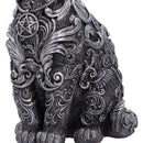 Hexbound Familiar Silver Cat Figurine 23cm 6