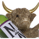 Gold Highland Cow Wine Bottle Holder 26.8cm 3