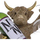 Gold Highland Cow Wine Bottle Holder 26.8cm 4
