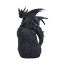 Shadow Crystal Keeper Black Dragon on Geode Figurine 20.8cm 3