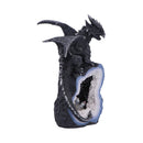 Shadow Crystal Keeper Black Dragon on Geode Figurine 20.8cm 4