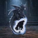 Shadow Crystal Keeper Black Dragon on Geode Figurine 20.8cm 7