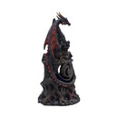 Midnight Warden Light-up Red and Black Dragon Hollow Figurine 23.5cm 4