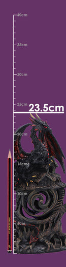 Midnight Warden Light-up Red and Black Dragon Hollow Figurine 23.5cm 8