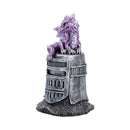 Hatchling Helm Purple Dragon on Knight Helmet 12.7cm 2