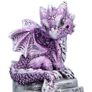 Hatchling Helm Purple Dragon on Knight Helmet 12.7cm 5