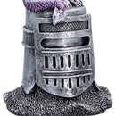 Hatchling Helm Purple Dragon on Knight Helmet 12.7cm 6