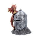 Red Dragon on Knight Helmet 12.3cm 3