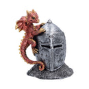 Red Dragon on Knight Helmet 12.3cm 1