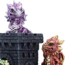 Dragonlings Keep LED Castle Display Piece 18cm 6