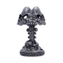 Last Light Lamp Gothic Skull Lamp Silver 22.6cm 2