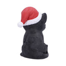 Black Cat with Santa Hat 18cm 3