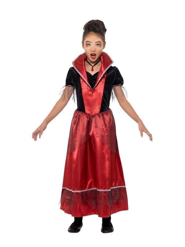 Vampire Princess Costume Child Black Red_1 sm-49829L