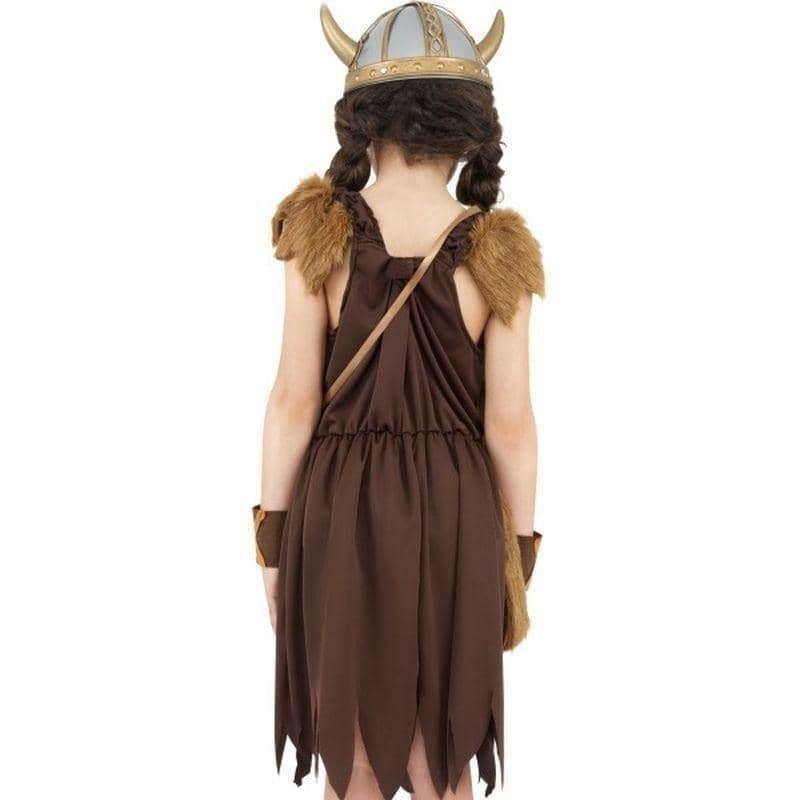 Viking Girl Costume Kids Brown_3 