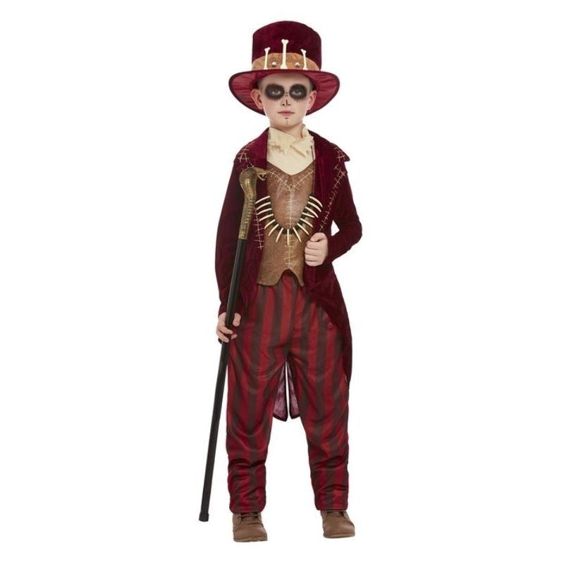 Voodoo Witch Doctor Costume Burgundy_1 sm-63099L