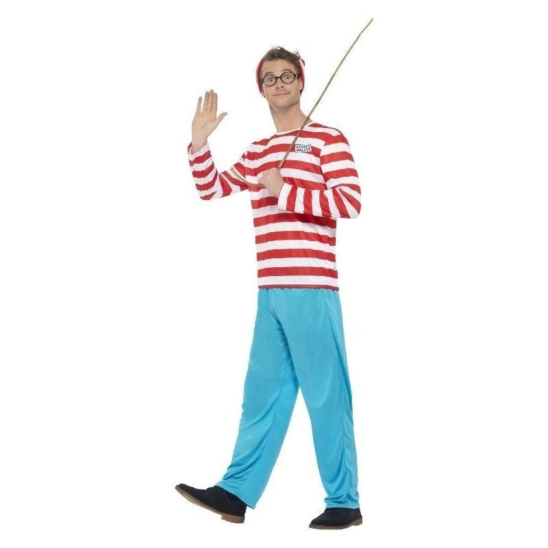 Wheres Wally? Costume Adult Red White Blue_4 sm-34591S
