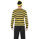 Wheres Wally Odlaw Costume Adult Black Yellow_2 sm-41309L