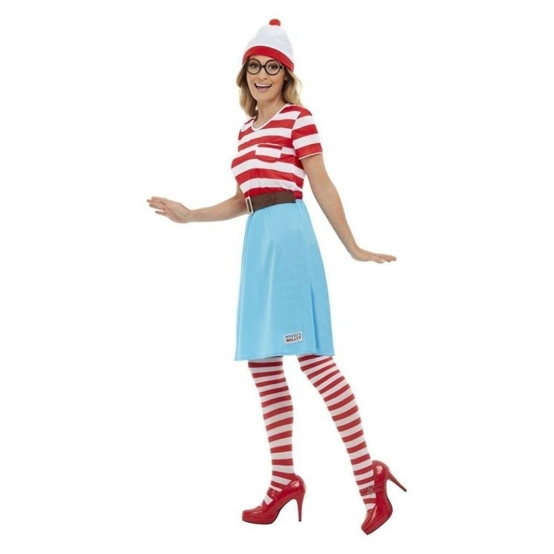 Wheres Wally? Wenda Costume Adult Red White_3 sm-50281S