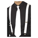 White Elasticated Braces Adult_2 