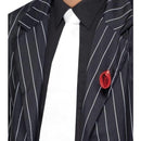 White Gangster Tie On Elastic Adult_1 sm-22872