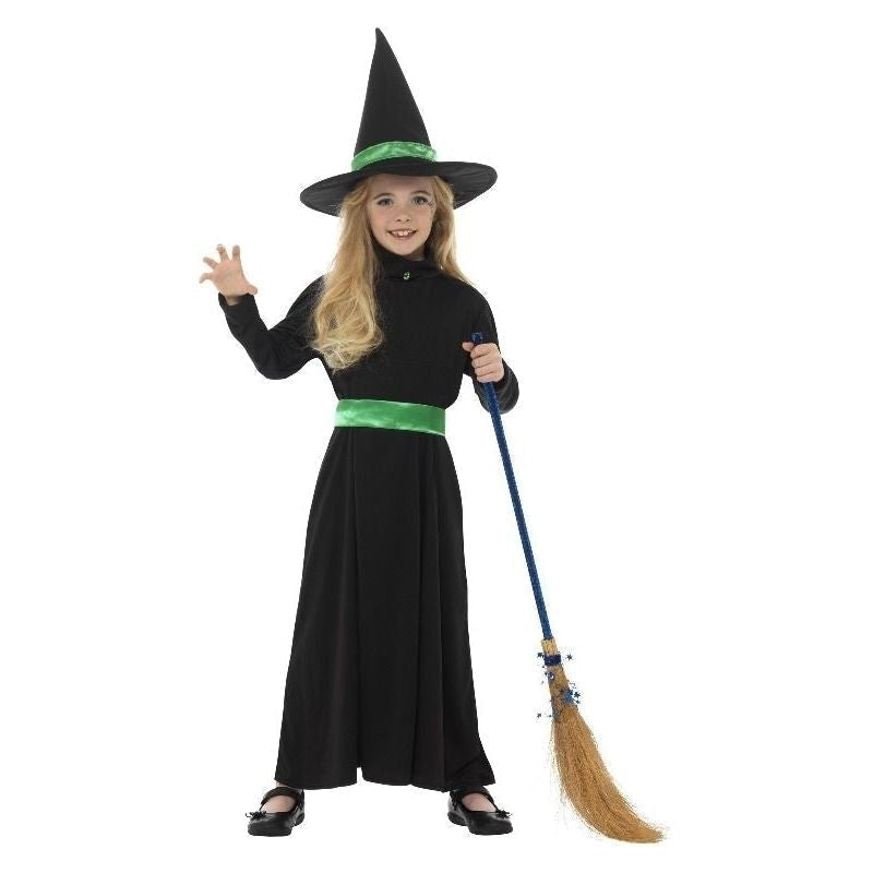 Wicked Witch Costume Kids Black Green_2 sm-48008s