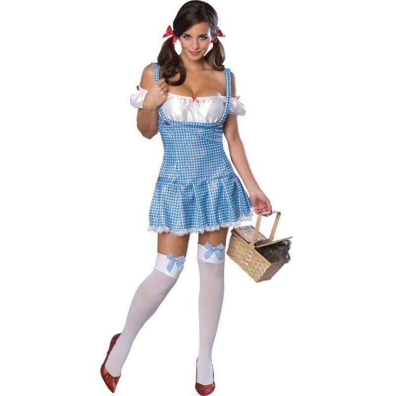 Wizard Of Oz Sexy Dorothy Sequin Adult Costume Blue_1 rub-888294S